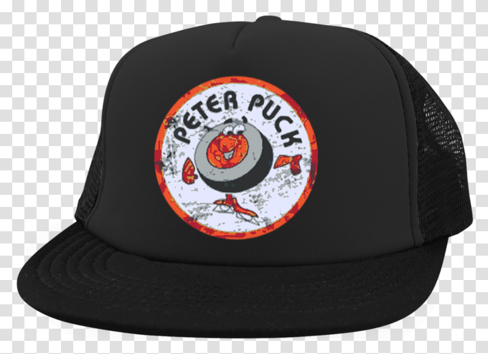 Peter Puck Embroidered Trucker Hat With Snapback Baseball Cap, Clothing, Apparel, Helmet, Crash Helmet Transparent Png