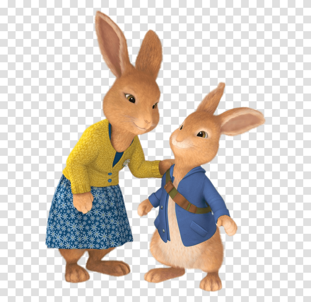Peter Rabbit And Mum, Toy, Doll, Mammal, Animal Transparent Png