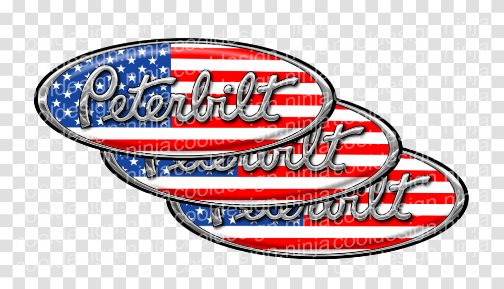 Peterbilt Emblem American Flag, Logo, Trademark Transparent Png