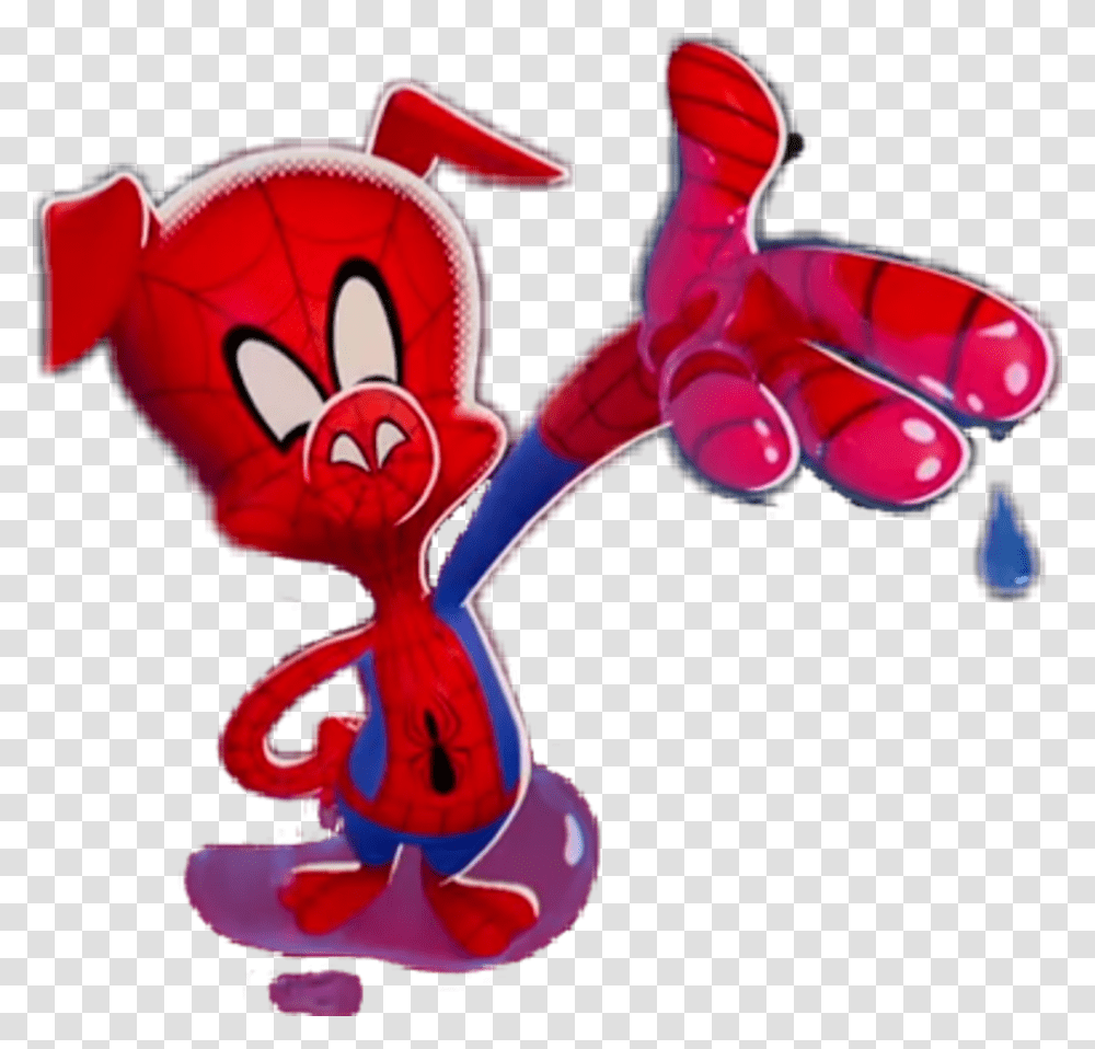 Peterporker Spiderham Spiderman Spider Man Spidey Just Washed My Hands That's Why They're Wet, Dynamite, Animal Transparent Png