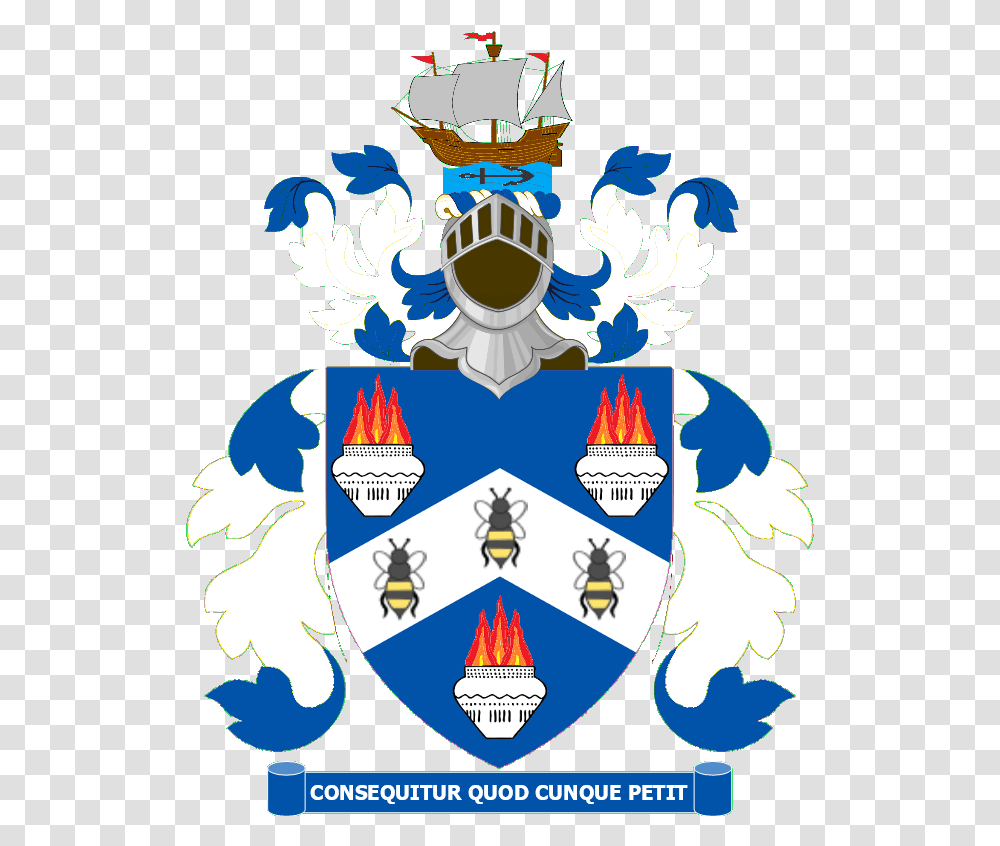 Petit Achievement Family Crest The Coat Of Arms Of William Penn, Armor, Poster, Advertisement, Shield Transparent Png