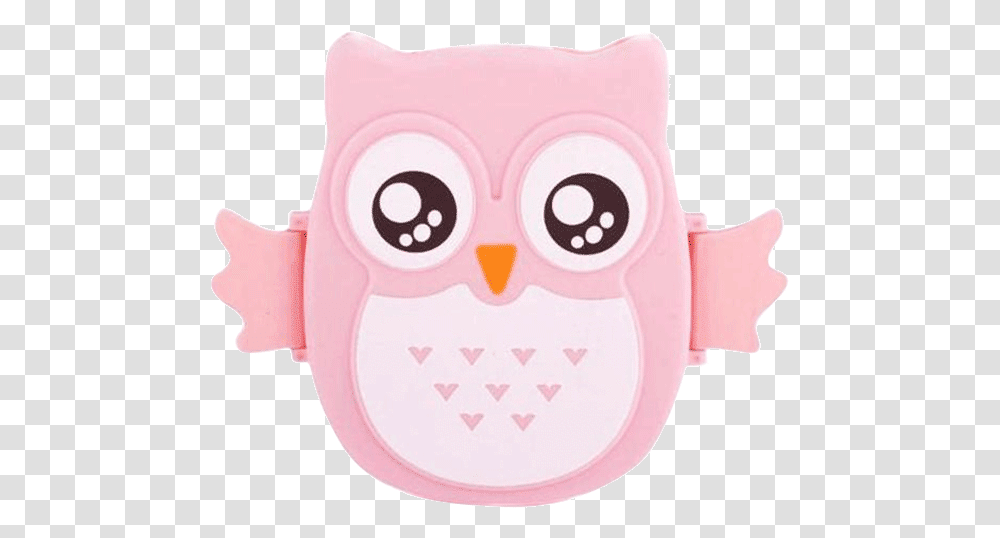 Petite Bello Lunch Box Pink Owl Lunch Box Owl Lunch Box, Pillow, Cushion, Plush, Toy Transparent Png