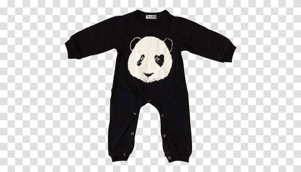 Petite Bello Romper 9 12 Months Baby Panda Romper Panda, Apparel, Sleeve, Long Sleeve Transparent Png