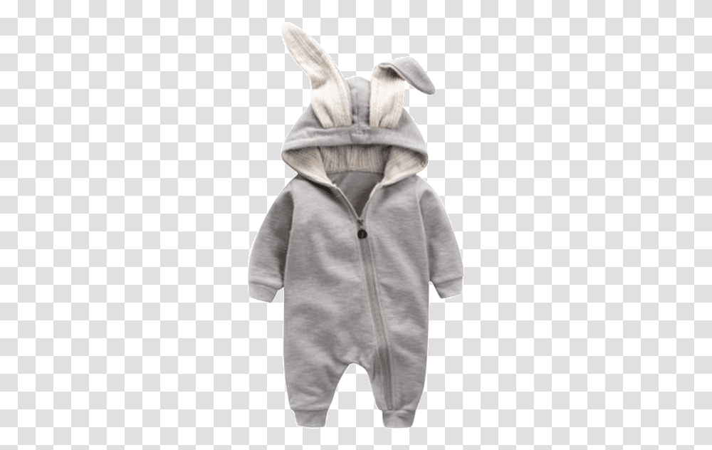 Petite Bello Romper Gray 3m Bunny Ear Hooded Romper Bunny Clothes For Babies, Apparel, Sweatshirt, Sweater Transparent Png