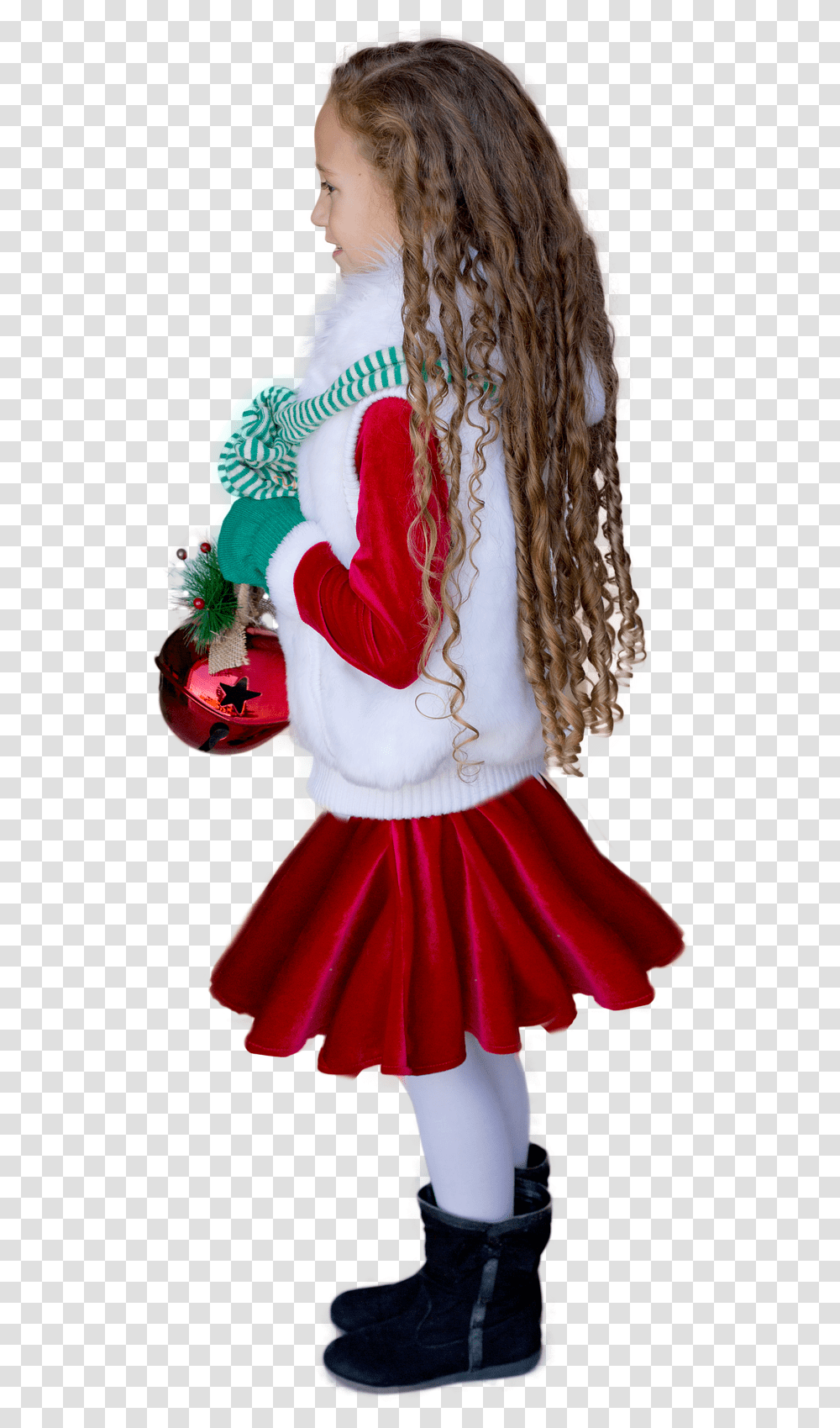 Petite Fille Noel, Costume, Person, Skirt Transparent Png