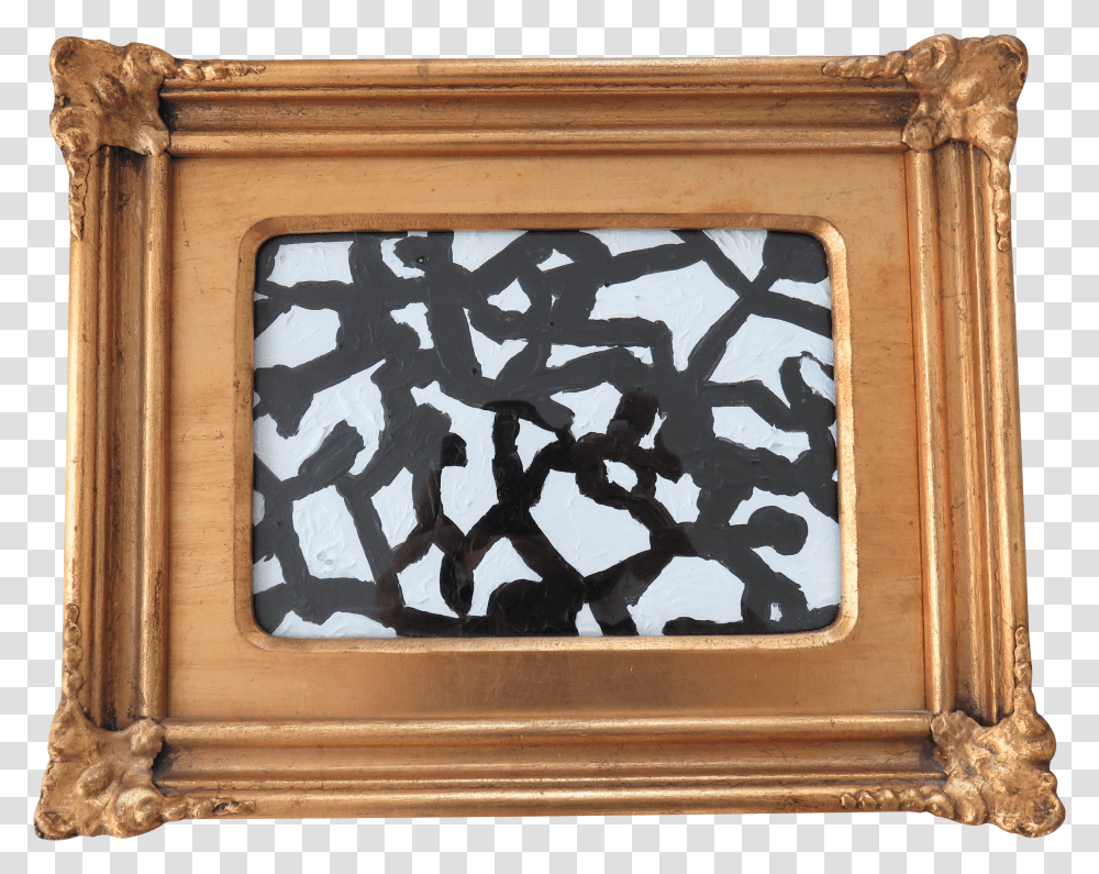 Petite Scale Abstract Black And White Picture Frame Transparent Png