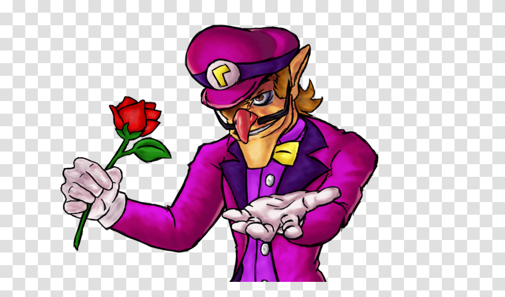 Petition Justice For Waluigi Wahhveloution Changeorg Gentleman Waluigi, Person, Human, Performer, Rose Transparent Png