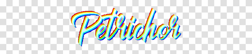 Petrichor Glitch Glitchtext Petrichortext Aesthetic Calligraphy, Light, Neon, Logo Transparent Png