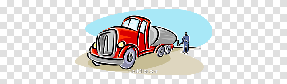 Petroleum Truck Royalty Free Vector Clip Art Illustration, Person, Transportation, Vehicle, Lawn Mower Transparent Png