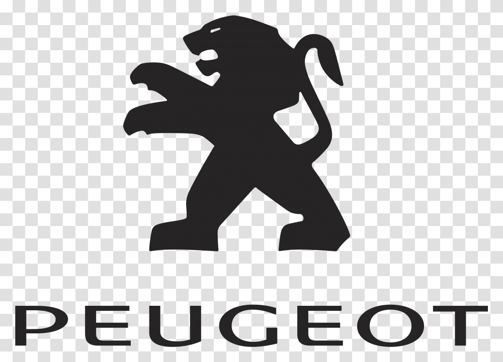 Peugeot Logo Logo Peugeot, Kneeling, Silhouette, Hand, Poster Transparent Png