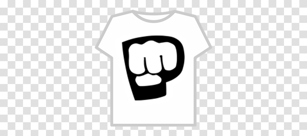 Pewdiepie Black And White Logo Roblox, Hand, Clothing, Apparel, Fist Transparent Png