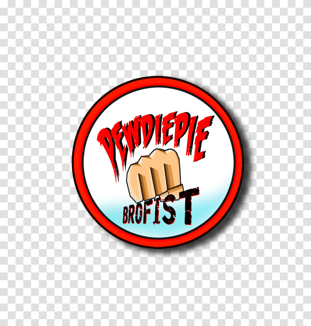 Pewdiepie Brofist Icon, Hand, Logo, Trademark Transparent Png