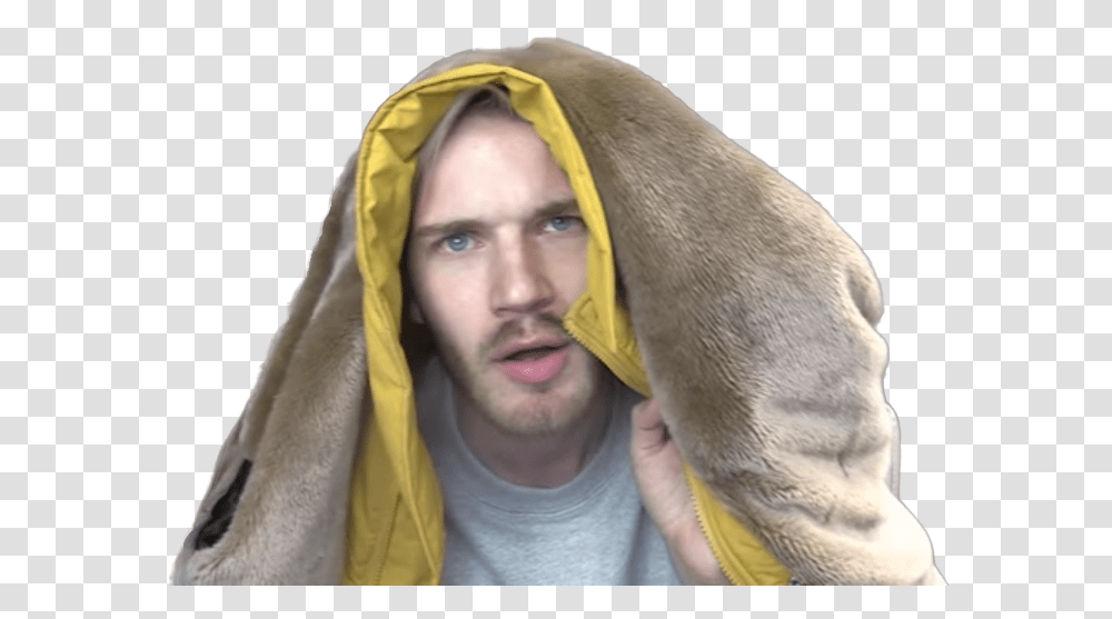 Pewdiepie Face View Samegoogleiqdbsaucenao Pewdiepie's Bird, Clothing, Coat, Person, Animal Transparent Png