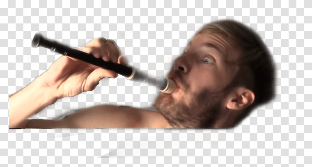 Pewdiepie Freetoedit Drinking, Person, Human, Smoke Pipe, Skin Transparent Png