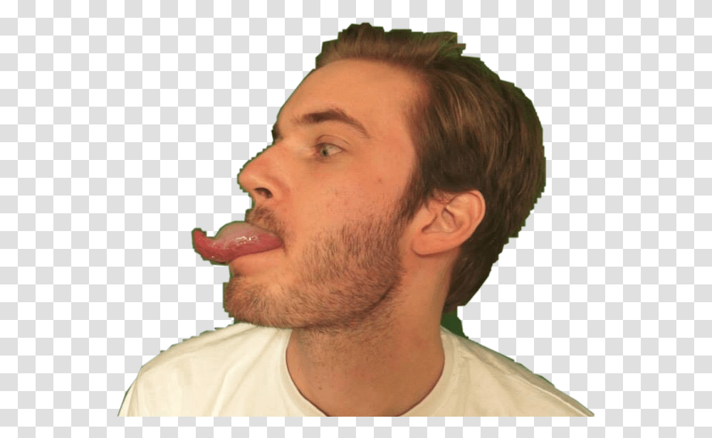 Pewdiepie Freetoedit Human, Face, Person, Beard, Mouth Transparent Png