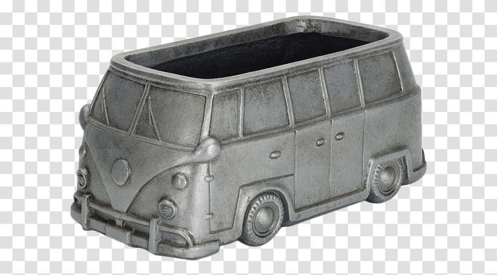 Pewter Camper Van Volkswagen Type, Bumper, Vehicle, Transportation, Caravan Transparent Png