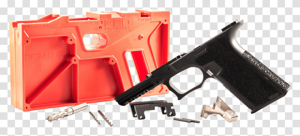 Pf940v2bl G1722 Gen3 Compatible Frame Kit Compact Pistol Frame Kit, Gun, Weapon, Weaponry, Shotgun Transparent Png