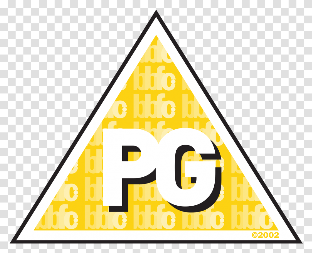 Pg Age Rating Logo, Triangle, Number Transparent Png