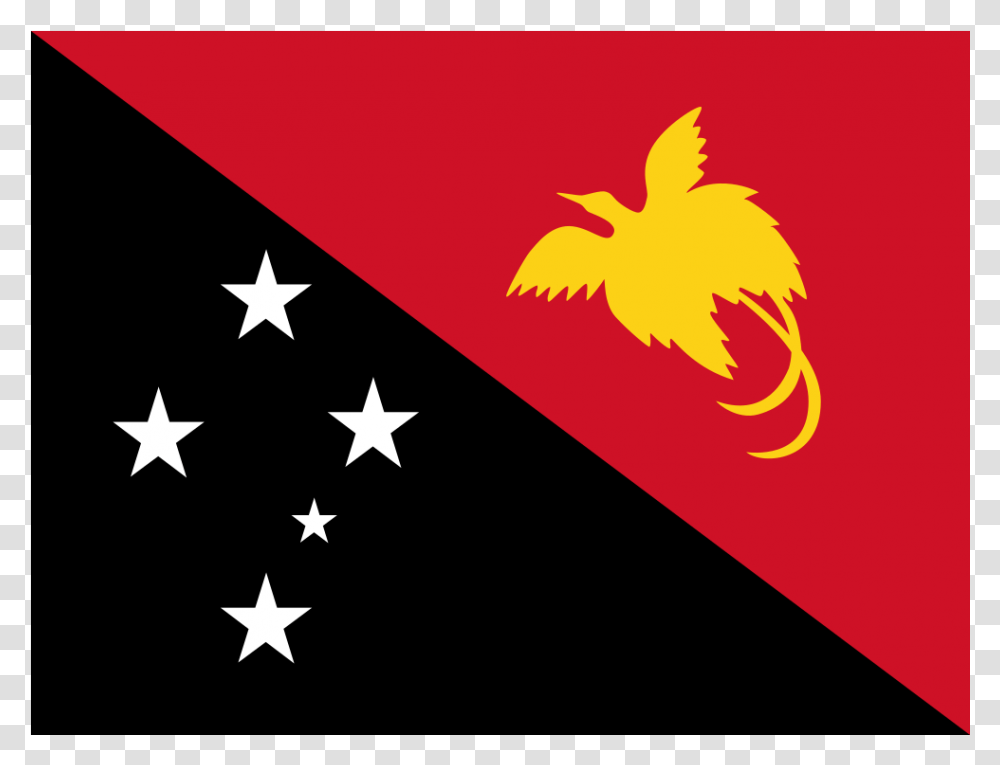 Pg Papua New Guinea Flag Icon Bird Papua New Guinea Flag, Star Symbol Transparent Png