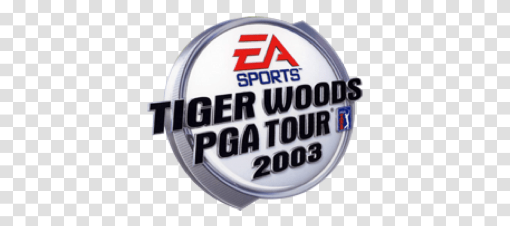 Pga Tour Game Series Tiger Woods Pga Tour 2003 Logo, Symbol, Trademark, Helmet, Clothing Transparent Png