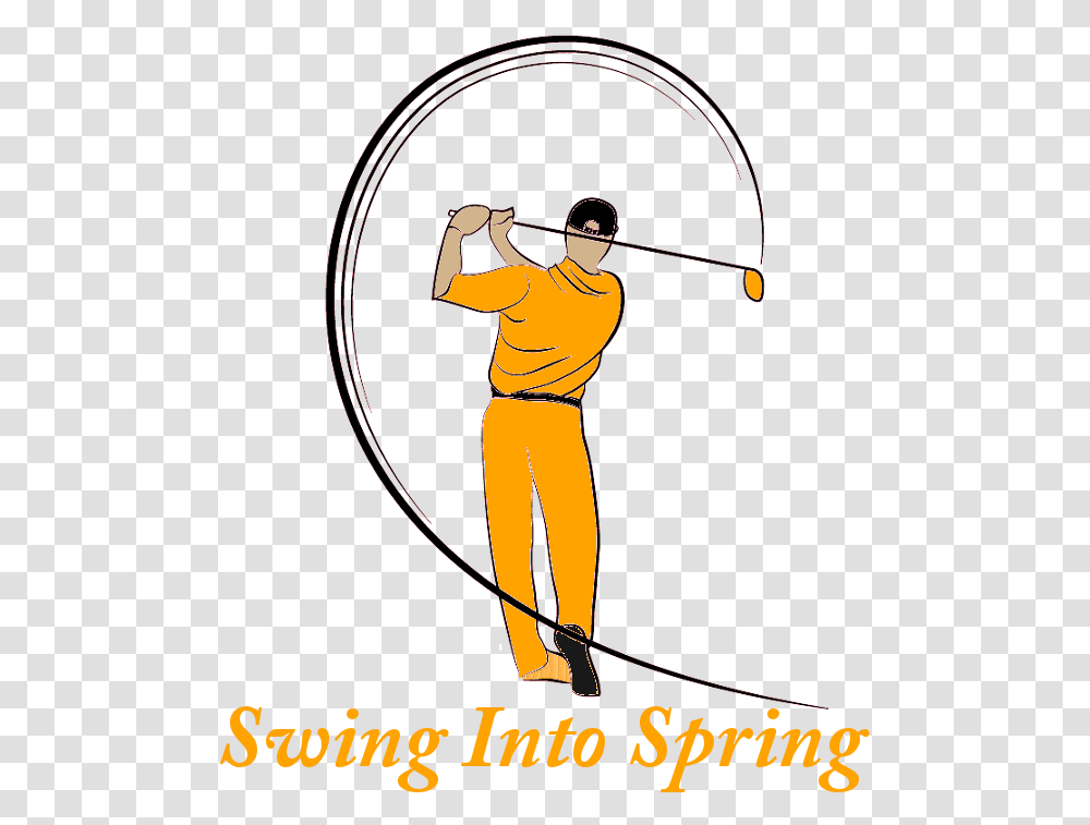 Pgpa Swing Into Spring 2019 Golf Outing Logo, Person, Sport, Bow, Leisure Activities Transparent Png