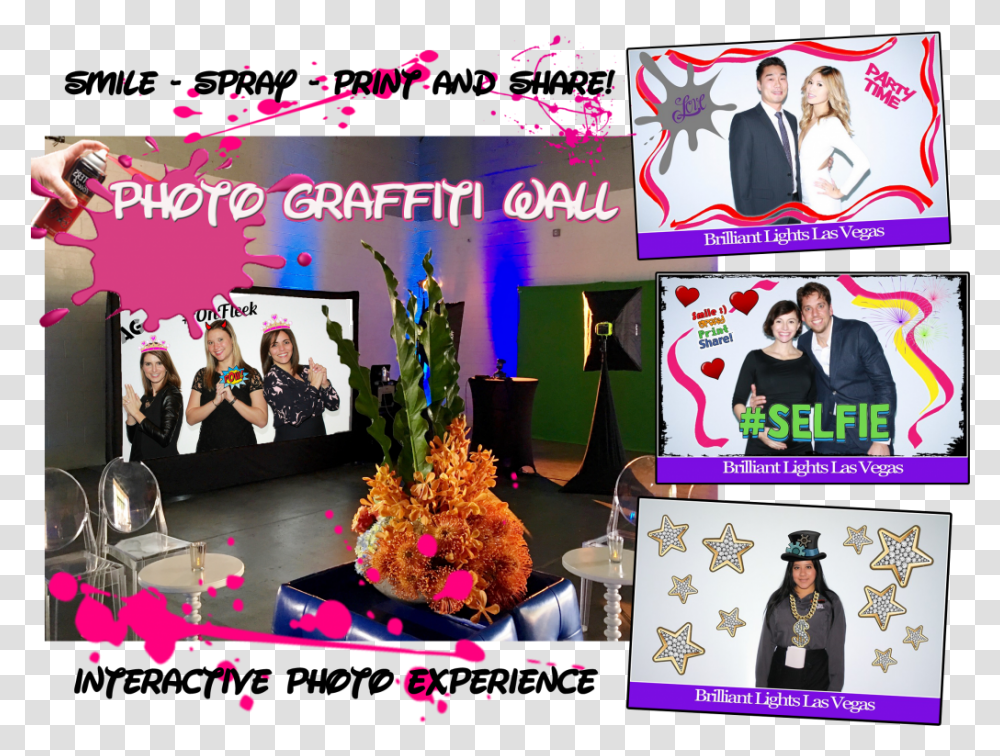 Pgw Marketing Graffiti, Person, Photo Booth, Crowd, Collage Transparent Png