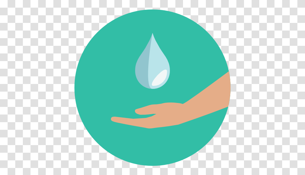 Ph Of Purified Water Hand Washing Round Icon, Droplet, Balloon, Plant, Home Decor Transparent Png