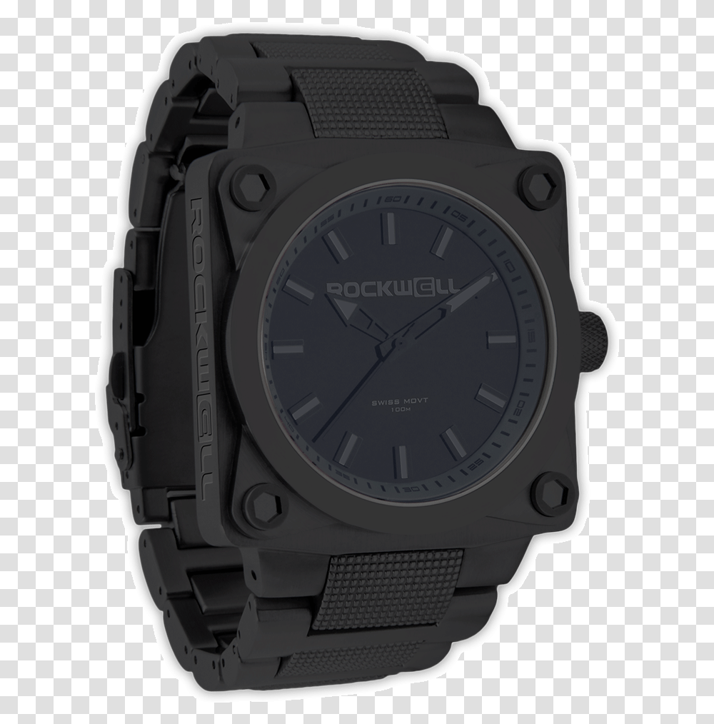 Phantom Black 45mm WatchClass Rockwell, Wristwatch, Digital Watch Transparent Png