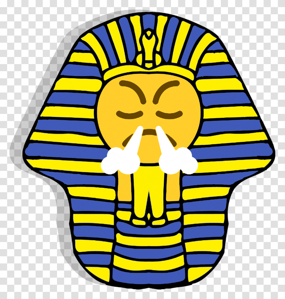 Pharaoh Emoticon Clipart Download Pharaoh Emoji, Logo, Trademark, Badge Transparent Png