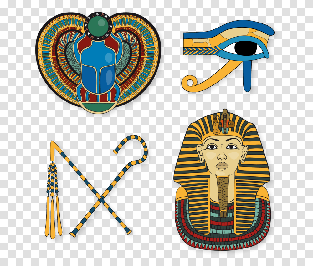 Pharaoh Objetos Da Cultura Egipcia, Logo, Trademark, Badge Transparent Png