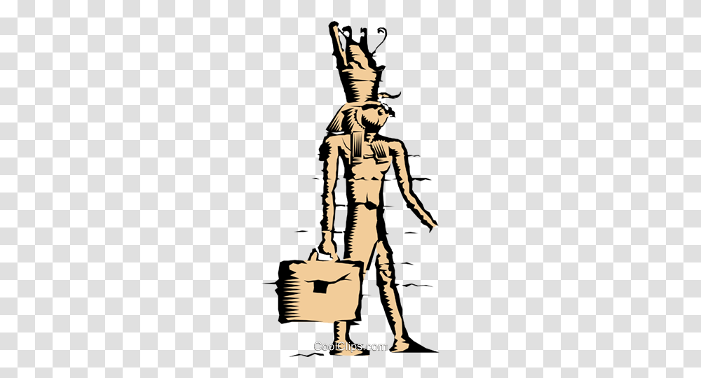 Pharaoh Royalty Free Vector Clip Art Illustration, Person, Soil, Statue, Sculpture Transparent Png