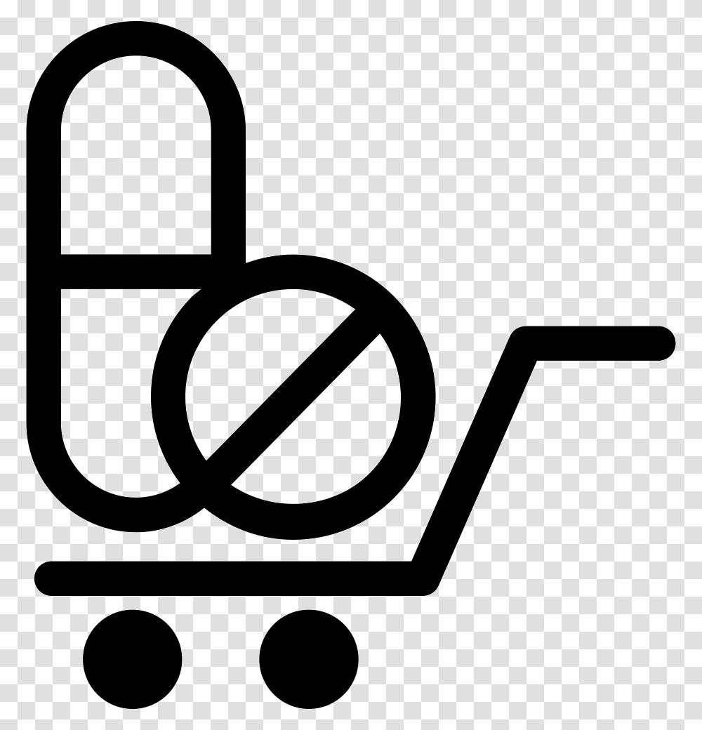 Pharmaceutical Delivery Symbol With Drugs, Lawn Mower, Tool, Shopping Cart Transparent Png