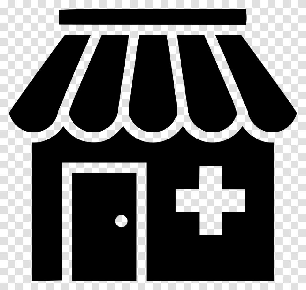 Pharmacy Clinic Hospital Drug Store Medical Icon Free, Stencil Transparent Png