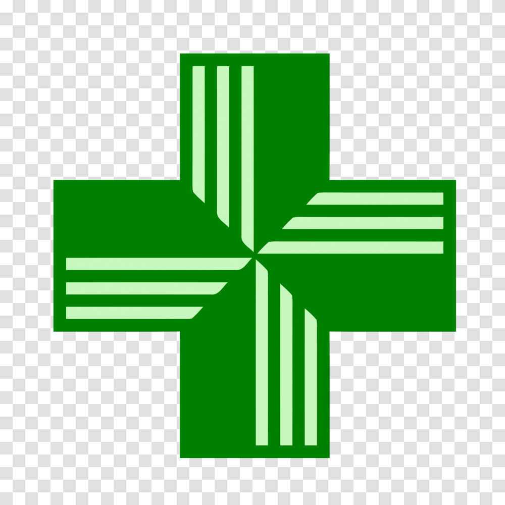 Pharmacy Green Cross, First Aid, Shop, Recycling Symbol Transparent Png