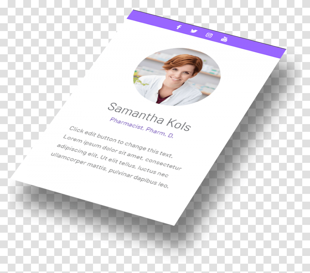 Pharmacy Website Testimonial Section Brochure, Advertisement, Poster, Person, Human Transparent Png