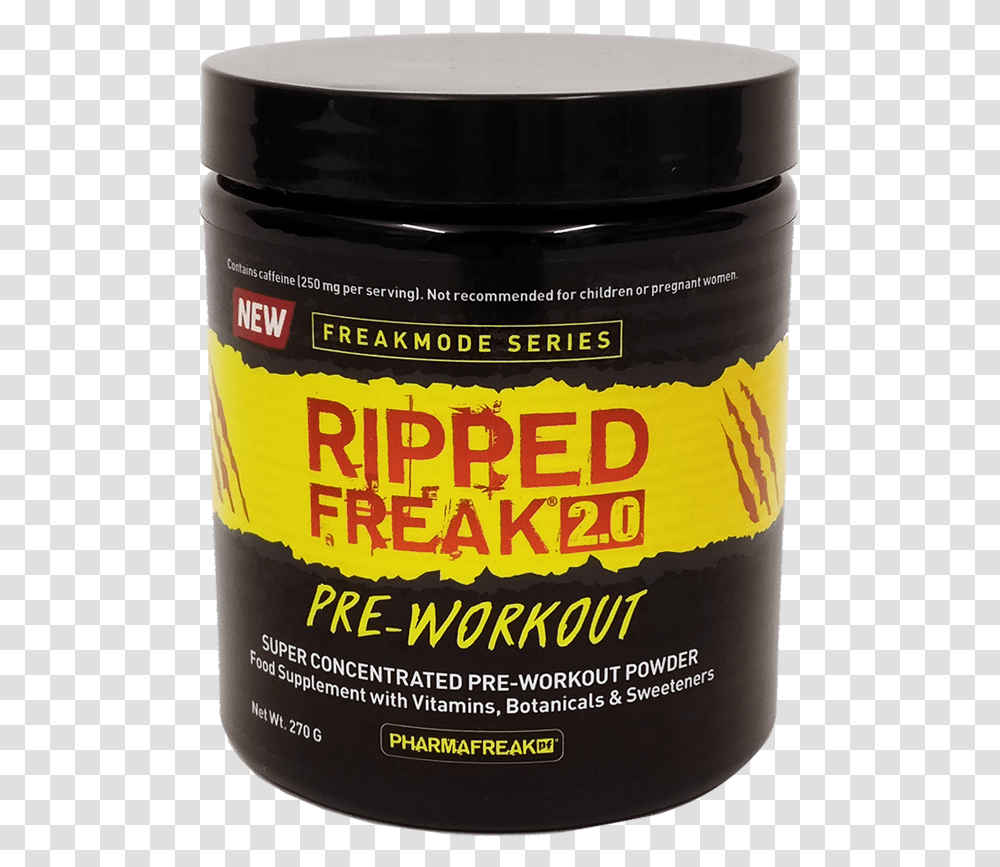 Pharmafreak Ripped Freak Pre Workout 270g Ripped Freak, Beer, Alcohol, Beverage, Food Transparent Png