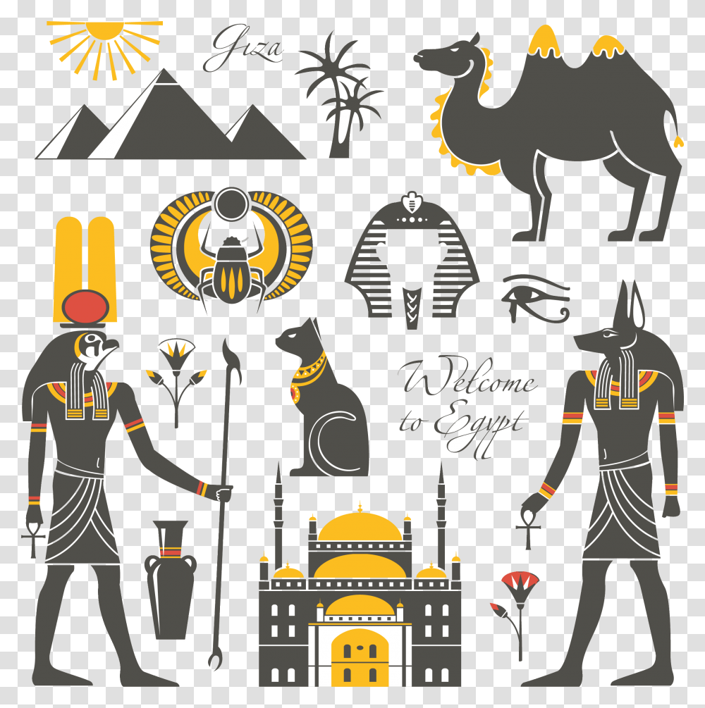 Pharoah Ancient Egyptian Icons, Person, Human, Mammal, Animal Transparent Png