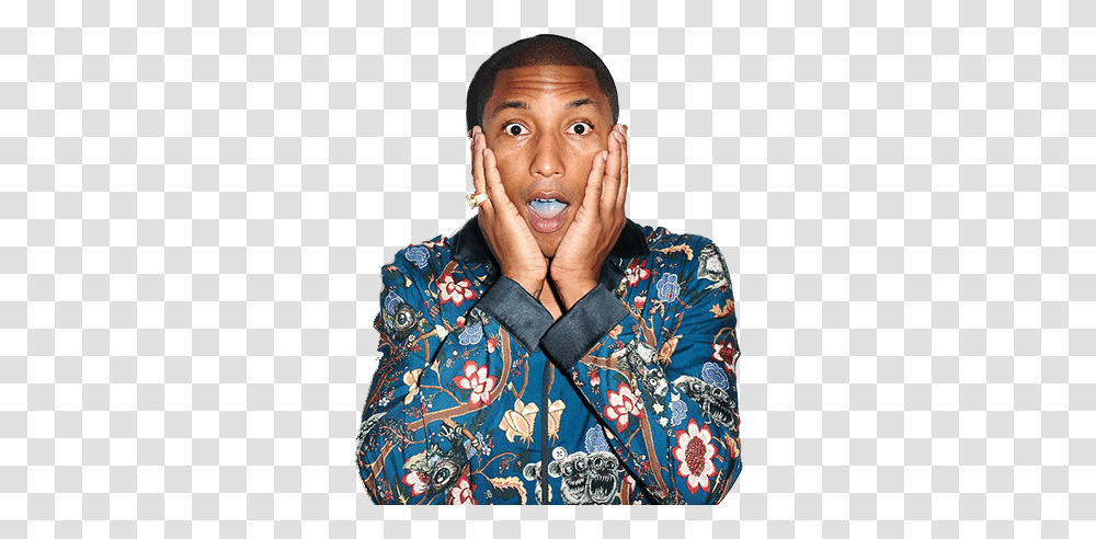 Pharrell Williams Amazed Pharrell Williams, Face, Person, Pattern Transparent Png