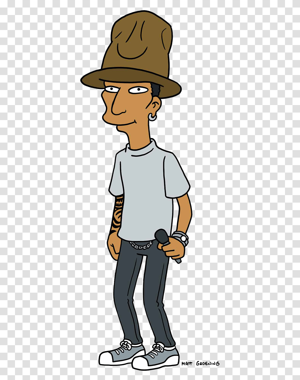Pharrell Williams En Los Simpsons, Apparel, Person, Human Transparent Png