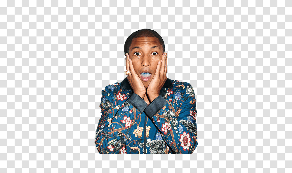 Pharrell Williams Images, Face, Person, Shirt Transparent Png