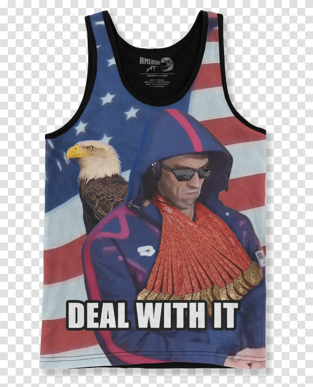 Phelps Deal With It Active Tank, Eagle, Bird, Animal, Bald Eagle Transparent Png