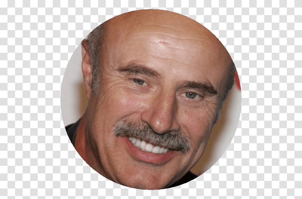 Phil 6 Edited 1 Year Ago Dr Phil Face, Person, Human, Mustache, Head Transparent Png