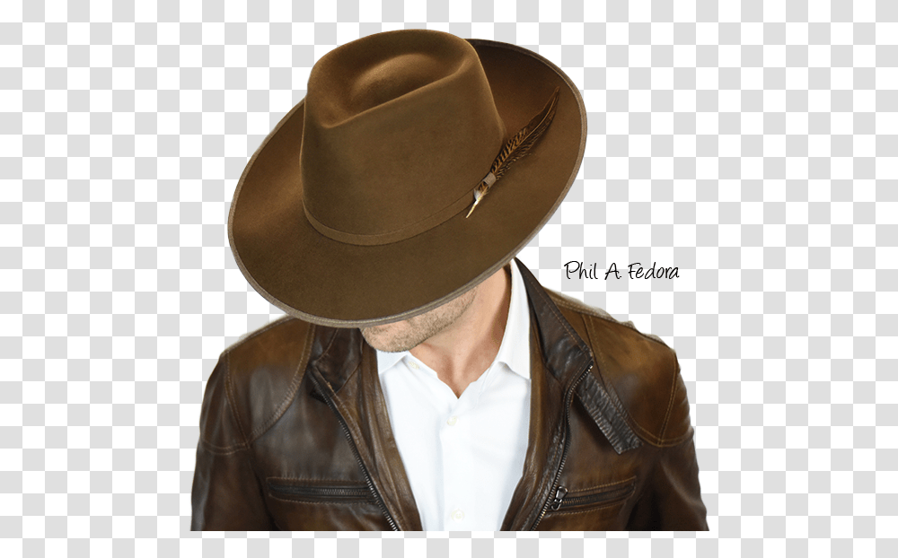 Phil A Fedora Cowboy Hat, Apparel, Jacket, Coat Transparent Png