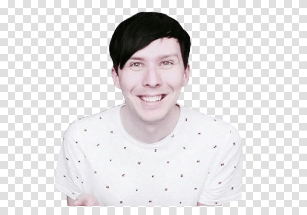 Phil Lester Beanie, Face, Person, Smile, Sleeve Transparent Png
