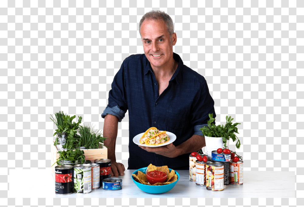 Phil Vickery Announces Partnership With Love Canned Food Diet Food, Person, Tin, Canned Goods, Aluminium Transparent Png
