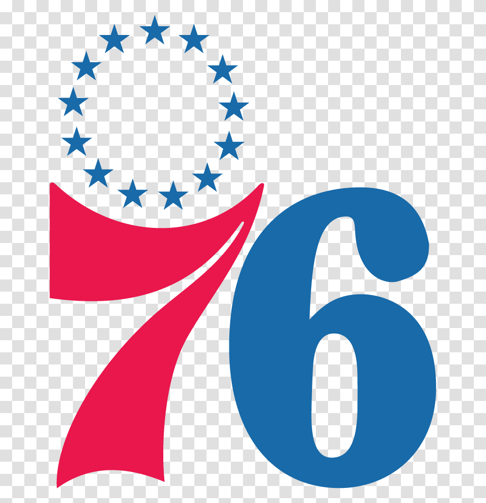Philadelphia 76ers Logo Download Vector New Philadelphia 76ers Logo, Number, Symbol, Text, Trademark Transparent Png