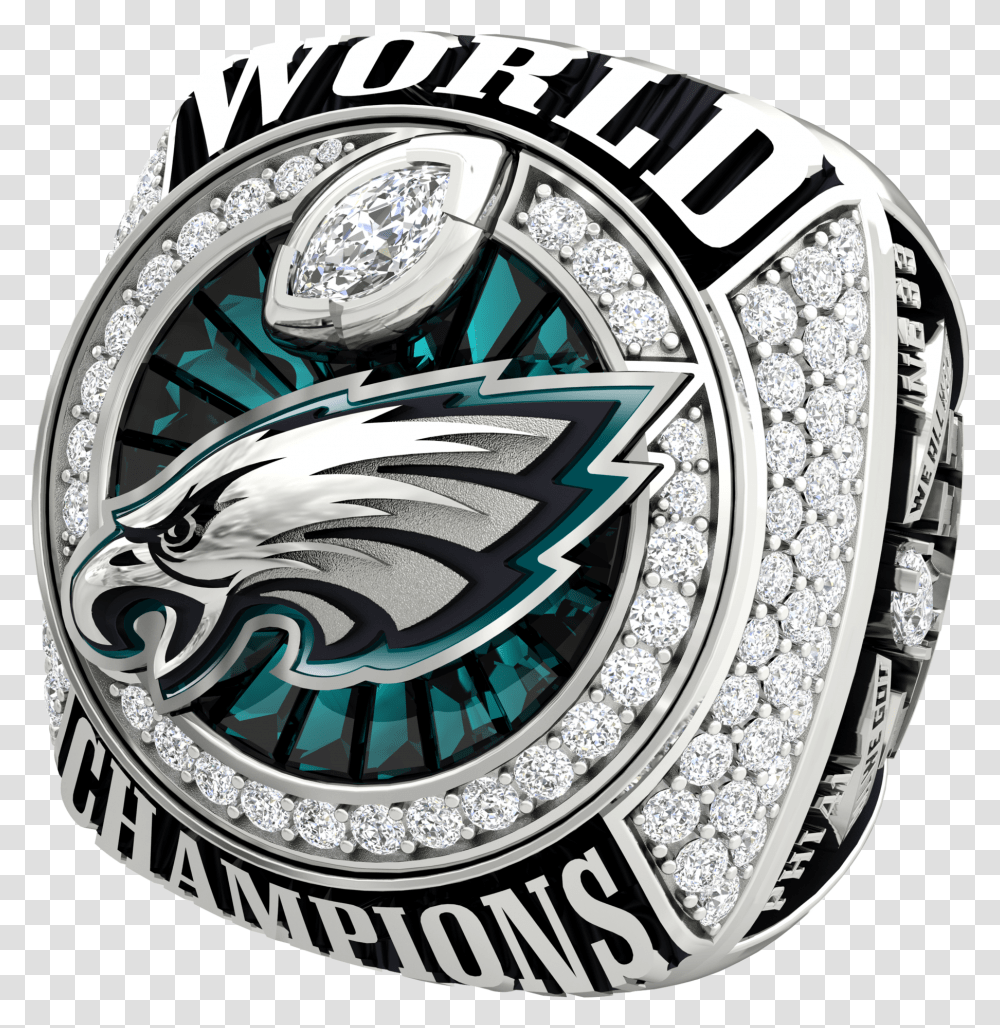 Philadelphia Eagle Eagles Super Bowl Ring 2018, Logo, Trademark, Emblem Transparent Png