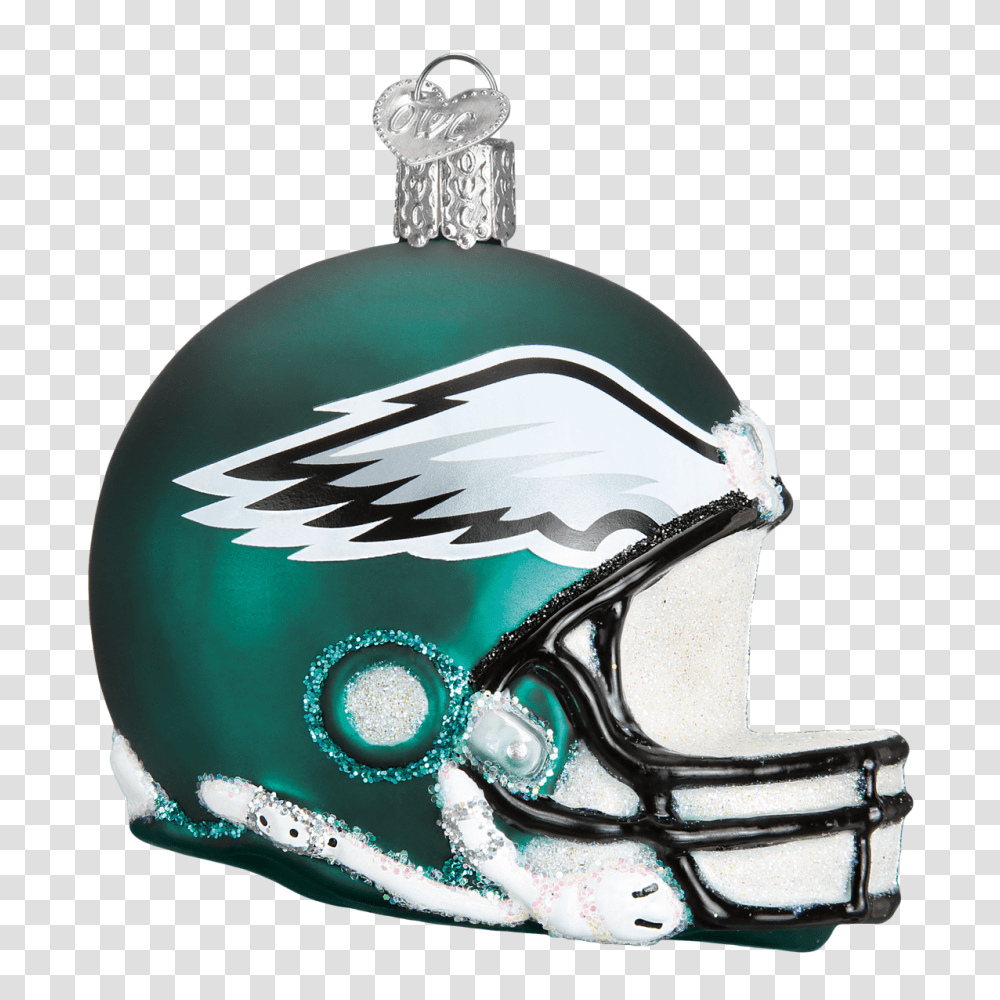 Philadelphia Eagles Helmet Football Glass Ornament Winterwood, Apparel, Lamp, Crash Helmet Transparent Png