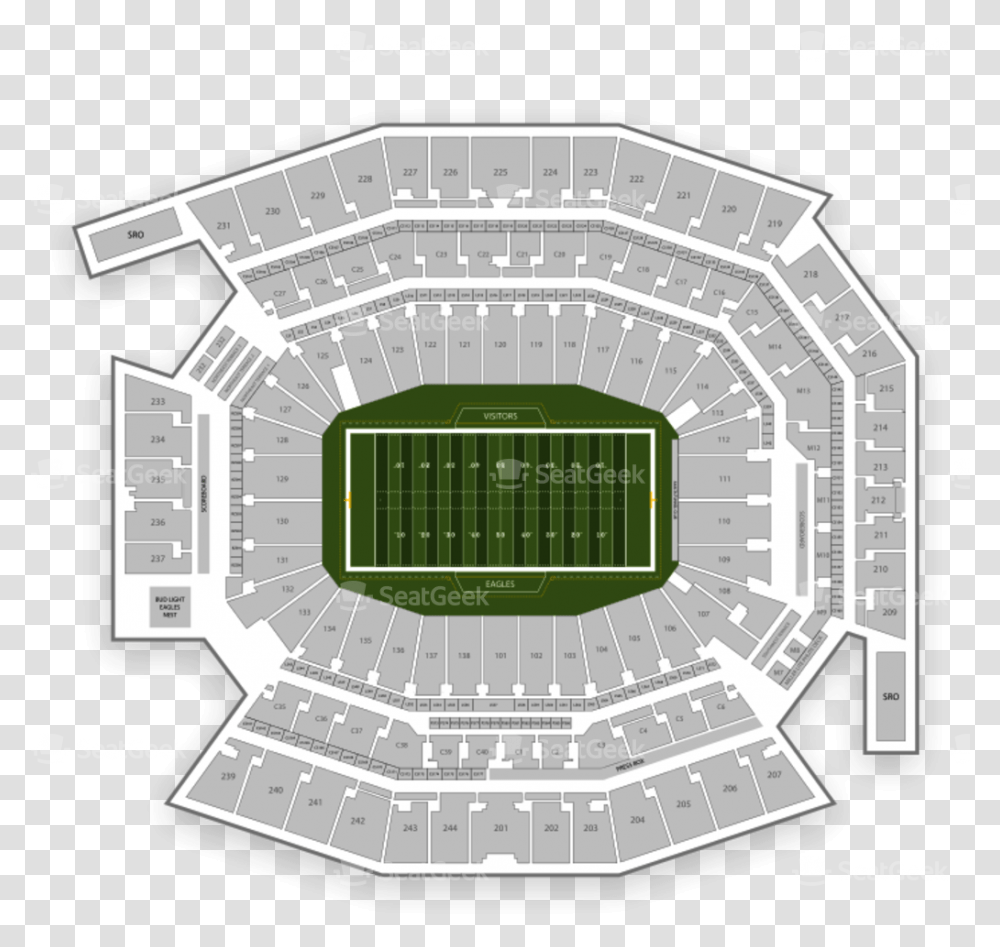 Philadelphia Eagles Seating Chart Tiaa Bank Field Seating Chart, Building, Stadium, Arena, Football Field Transparent Png