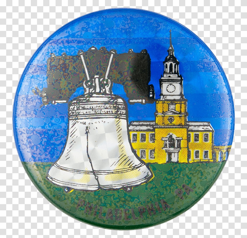Philadelphia Pennsylvania Liberty Bell Event Button, Logo, Trademark, Badge Transparent Png